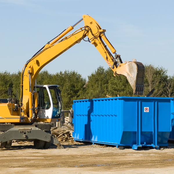 are there any restrictions on where a residential dumpster can be placed in Madisonburg